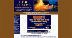 Desktop Screenshot of cprclaims.com